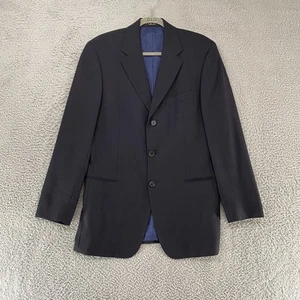 Boss Hugo Boss Blazer Mens 36 Virgin Wool Black Sport Coat Office Einstein USA - Picture 1 of 11
