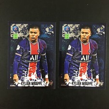 2020 Kylian Mbappe Lot of 2 Foil Stickers Panini Foot (20-21) #P10