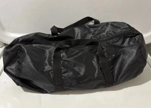 Vtg Nylon Duffel Duffle Bag Small Zip Ripstop Taiwan Made Unbranded No Logo Flaw - Picture 1 of 3