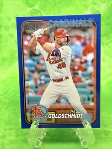 Paul Goldschmidt - Royal Blue - 2024 Topps Series 1 #46 St. Louis Cardinals - Picture 1 of 11
