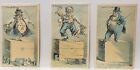 3 Trade Cards Showing Men’s Occupations~Traveling Man~Head of Firm~Porter~No Ads
