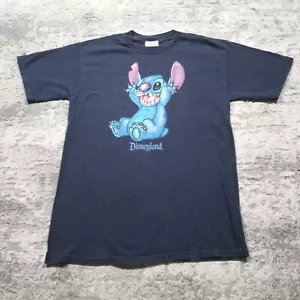 T-shirt VINTAGE Walt Disneyland Lilo & Stitch uomo adulto blu medio Disney anni 00 - Foto 1 di 8