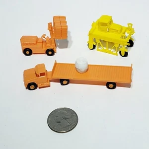 6 VTG R&L Kellogg Cereal Premium Toys Forklift Flatbed Truck Timber Transport - Picture 1 of 16