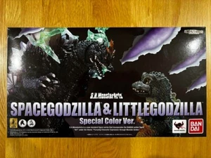 S.H.MonsterArts Space Godzilla & Little Godzilla Special Color Figur BANDAI - Bild 1 von 7