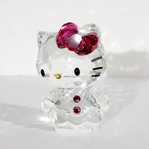 Swarovski Crystal HELLO KITTY PINK BOW Sanrio 2011 Limited Edition Figurine - Picture 1 of 6