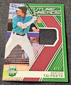 2023 Panini Elite Extra Edition FOTL /5 Green Future Threads Tai Peete Patch #FT - Bild 1 von 2