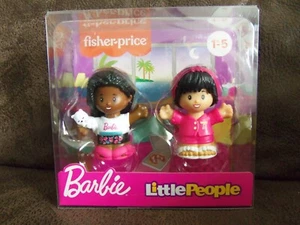 NUEVO - Pack de 2 estatuillas Barbie Fisher Price Little People - Imagen 1 de 2