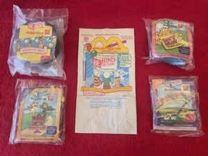 1992 McDonald’s Behind The Scenes, NEW, Sealed, Mint, Complete set of 4, +1 Bag - Picture 1 of 8