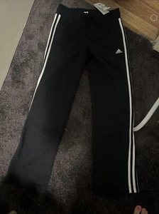 Adidas Tracksuit Pants 3 Stripe Fleece Size XS Bnwt - Picture 1 of 2