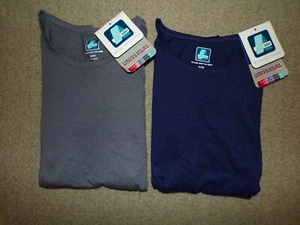 Adar Lot Of 2 Underscrub Tops Size Small Womens Classic Fit Navy Blue Gray NWT - Picture 1 of 9