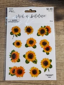 2 Blatt Sonnenblumen Aufkleber. 22 Sticker. Stick.a.bilties von The Paper Studio - Bild 1 von 1
