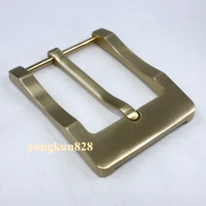 Solid Brass Belt Buckles Tongue Pin Belt Buckle Fits For 1.5 INCHES Belt - Picture 1 of 6