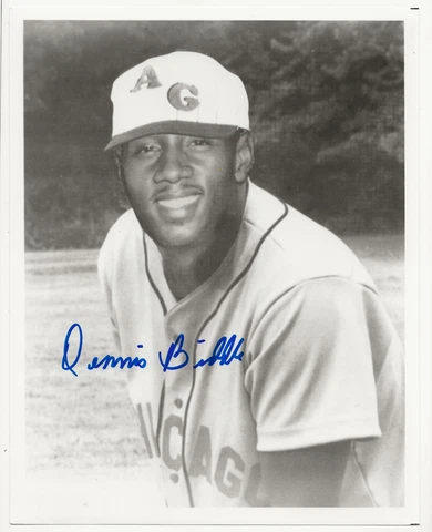 Dennis Biddle, Chicago American Giants, Negro Leagues baseball signed 8x10 photo Cover