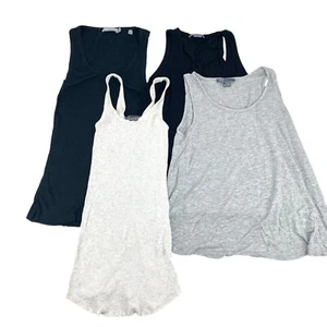 4 VINCE Tank Tops Black Gray Heather Oatmeal Casual Athletic Lot Women's Sz XS - Picture 1 of 20