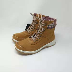 Khombu Water-Resistant Suede Lace-Up Boots Sterling Chestnut Brown Womens 10 M - Picture 1 of 9