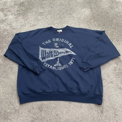 Disney Mezcla Confort Eco Inteligente Gráfico Sudadera Para Hombres 3XL Azul Cuello Redondo Informal Foto 1 de 4