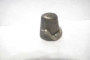 THIMBLE PEWTER NICHOLAS GISH & SIGNED "THE GOOSE & THE GOLDEN EGGS..." MOVES - Picture 1 of 9