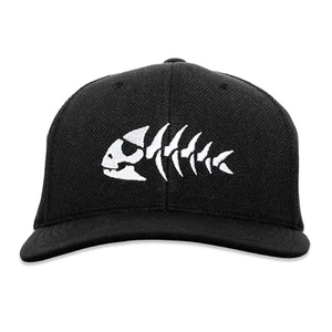 FSM Jolly Pirate Fish Embroidered Flexfit Adult Cool & Dry Sport Cap Hat - Picture 1 of 9