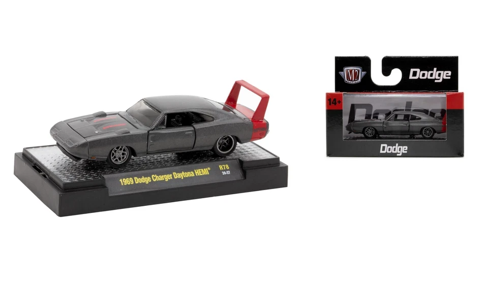 1969 Dodge Charger Daytona HEMI - Carbon Grey**** M2 Machines Box 1:64 - Bild 1 von 1