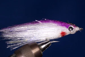 Fliegentom Shad Streamer violett/weiß (Salzwasser) - Bild 1 von 6