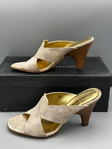 Luciano Barachini scarpe da donna décolleté ballerina marrone taglia 36 motivo a fiocco - Foto 1 di 7