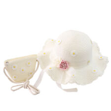 Hat Purse Set Flower Decor All-match Marguerite Girl Hat Bag Set Lightweight