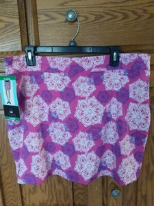 Women's NWT Tranquility Hawaiin Dreams Purple Floral Skort Sz. XL - Picture 1 of 4