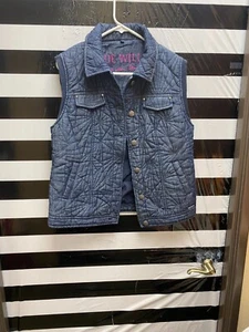 Women "Blue Willi's" dark blue sleeveless vest Size 40. Prev. Owned - Picture 1 of 2