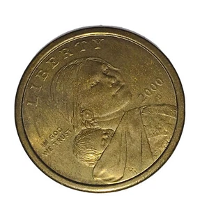 2000-D Sacagawea Dollar US Mint Coin Indian Native American Liberty - Picture 1 of 12