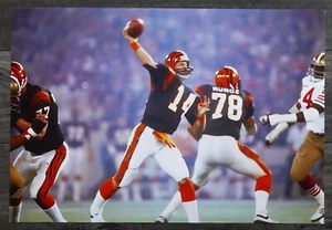 Póster metálico del Super Bowl XVI 1981 Ken Anderson Bengals Futuro miembro del Salón de la Fama - Imagen 1 de 1