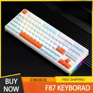 Mechanical Keyboard 2.4g/Usb/Bluetooth Tri Mode Keyboard 87 Key Hotswap For PC - Picture 1 of 32