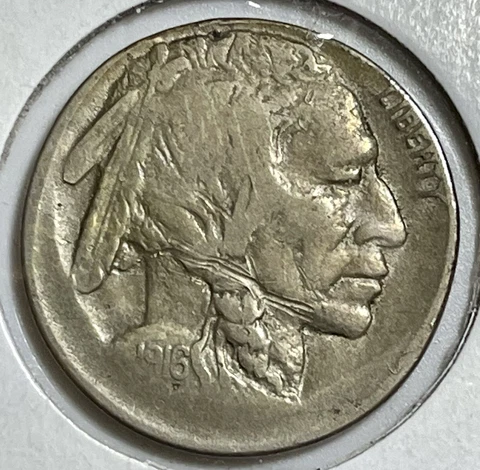 Off Center 1916 Buffalo Nickel Mint Error Cover