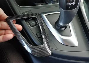 Real Carbon Fiber Gear Shift Box Frame Cover For BMW F20 F22 F30 F32 F33 F36 F34 - Picture 1 of 10