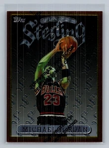 1996-97 Topps Finest Baloncesto Michael Jordan #50 Inserto Esterlina Con Recubrimiento - Imagen 1 de 2