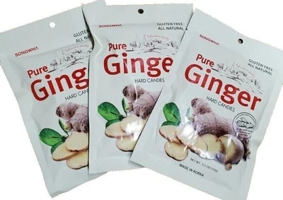 PURE Ginger Hard Candy by Songhwa_Product of Korea (3 Bags) - Image 1 of 4