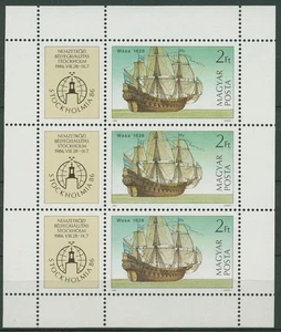 Ungarn 1986 STOCKHOLMIA´86 Galeone Kleinbogen 3834 A K postfrisch (C92845) - Picture 1 of 1