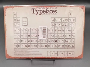 Periodensystem der Schriften Metall Blech Wandkunst Poster 12x8 - NEU - Bild 1 von 7