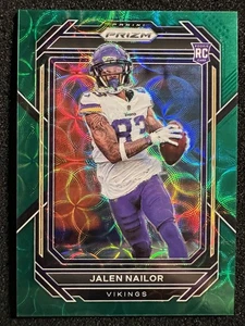 2022 Panini Prizm Jalen Nailor RC Green Scope Prizm /75 Minnesota Vikings #358 - Picture 1 of 2