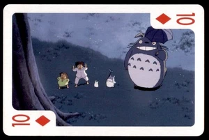 Tarjeta de póquer 1988 Nibariki-G Ensky My Neighbor Totoro japonesa #10 DE DIAMANTES - Imagen 1 de 2