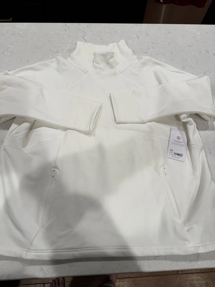 Athleta Altitude Polartec Funnel Neck Sweatshirt Size XL Candy Red #427987