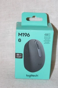 Black Logitech - M196 Lightweight Bluetooth Wireless Optical Mouse New Sealed - Picture 1 of 4