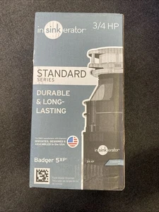 Badger 5XP, 3/4 HP Continuous Feed Kitchen Garbage Disposal, Badger Series - Picture 1 of 3