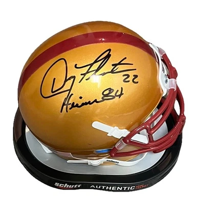 Doug Flutie “84 Heisman” Signed Boston College Replica Schutt Mini Helmet JSA - Image 1 of 4