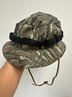 VTG ORIGINAL Realtree Camo Boonie Bucket Hunting Hat Large 90s - Image 1 of 4