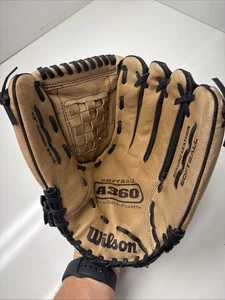 Wilson A0360 ES13 Leder Softball Baseball Handschuh 13" A360 RHT Rechtshand Wurf - Bild 1 von 10