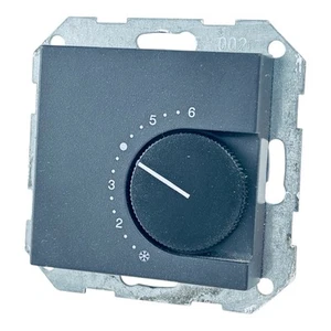 Gira Typ 0390 xx Raumthermostat / 230V ~ 10(4)A / anthrazit - Bild 1 von 2