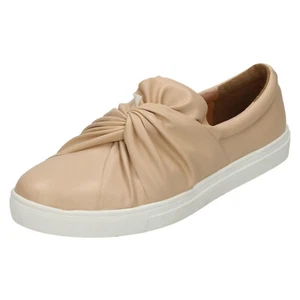 Spot On F8R0216 Nude Mujer sin Cordones Casual con Nudo Delantero Zapato - Imagen 1 de 9