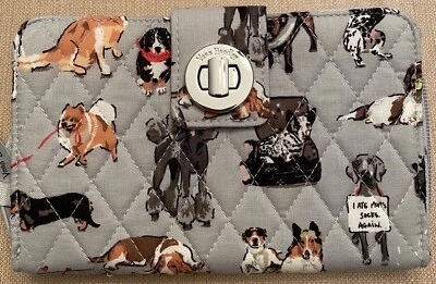 Vera Bradley RFID Turnlock Wallet DOG SHOW NWT Will Receive Exact Item Pictured - Image 1 of 4