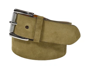 Ralph Lauren lila Etikett neu Olive Kalb Wildleder Roller Schnalle Gürtel Neu $ 295 - Bild 1 von 2