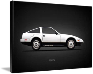 Canvas Art - Nissan 300 ZX Turbo Minimal Modern Performance Car Art, 3 Sizes - Picture 1 of 20